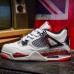 Crossover Air Jordan 4 White Cement AJ4 Basketball Shoes-Black/White_29026