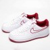 Air Force 1 07 Lthr AF1 Runing Shoes-White/Red_12945