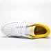 Air Force 1 07 Lthr AF1 Runing Shoes-White/Yellow_67120