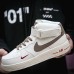 AIR FORCE 1 HIGH AF1 Running Shoes-White/Black_37281