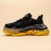 Balenciaga Triple-S Sneaker 17FW ins Running Shoes-Black/Yellow_80555