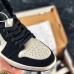 Air Jordan 1 Mid Equality Running Shoes-Black/White_89033