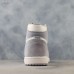 Air Jordan 1 Retro High Premium AJ1 Running Shoes-Gray/White_85824