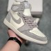 Air Jordan 1 Retro High Premium AJ1 Running Shoes-Gray/White_85824