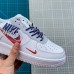 Air Force 1script swoosh AF1 Running Shoes-White/Blue_94122
