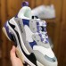 Balenciaga Triple-S Sneaker 17FW Clunky Sneaker triple Running Shoes-Gray/White_64453