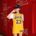 LAKERS 23 quick-drying 2 Piece Set basketball uniform T-shirt Pants Suit Beach Pants_90970