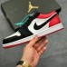 Crossover Air Jordan 1 Low AJ1 Running Shoes-Black/Red_58615