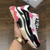 Balenciaga Triple-S Sneaker 17FW ins Women Running Shoes-Black/Pink