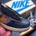 Travis Scott X Air Force 1 Low Zipper Cactus Jack Running Shoes-Black/Brown