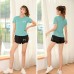 Under Armour 2 Piece Set Quick drying Yoga For Women's Running Fitness T-Shirt Sports Wear Fitness Clothing Women Training Set Pants Sport Suit-7659451