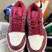 Crossover Air Jordan 1 Retro Low AJ1 Running Shoes-Red/White-6996858