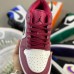 Crossover Air Jordan 1 Retro Low AJ1 Running Shoes-Red/White-6996858