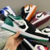 Crossover Air Jordan 1 Retro Low AJ1 Running Shoes-Black/White-9617097