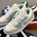 Crossover Air Jordan 1 Retro Low AJ1 Running Shoes-Gray/White-7539188