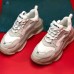 Balenciaga Triple-S Sneaker 17FW ins Running Shoes-White/Gray-9912287