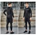 Adidas 4 Piece Set Quick drying For men's Running Fitness Sports Wear Fitness Clothing men Training Set Sport Suit-4504617