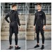 Under Armour 4 Piece Set Quick drying For men's Running Fitness Sports Wear Fitness Clothing men Training Set Sport Suit-2347464