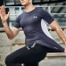 Under Armour 2 Piece Set Quick drying For men's Running Fitness Sports Wear Fitness Clothing men Training Set Sport Suit-9353212