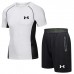 Under Armour 2 Piece Set Quick drying For men's Running Fitness Sports Wear Fitness Clothing men Training Set Sport Suit-9239081