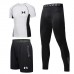 Under Armour 3 Piece Set Quick drying For men's Running Fitness Sports Wear Fitness Clothing men Training Set Sport Suit-6586880