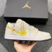 Air Jordan 1 Low Running Shoes-Gray/Yellow-3092077