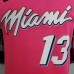 ADEBAYO#13 Miami Heat V-neck pink NBA jersey-4147471