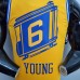 Tram version YOUNG#6 Golden State Warriors yellow NBA jersey-8041391