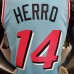 HERRO#14 Miami Heat V-neck blue NBA jersey-731369
