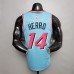 HERRO#14 Miami Heat V-neck blue NBA jersey-731369