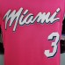 WADE #3 Miami Heat V-neck pink NBA jersey-5972310