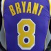 New Lakers Jordan Bryant #8 Theme Purple Round Neck-4734684