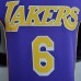 New Lakers Jordan DAVIS#6 Theme Purple Round Neck-6847780