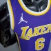 New Lakers Jordan DAVIS#6 Theme Purple Round Neck-6847780