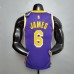New Lakers Jordan DAVIS#6 Theme Purple Round Neck-6847780