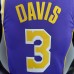 New Lakers Jordan DAVIS#3 Theme Purple Round Neck-9012631