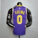 New Lakers Jordan KUZMA #0 theme purple round neck-2819368