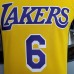 James #6 Lakers Round neck yellow NBA jersey-9533968