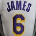 James #6 Lakers white NBA jersey-5286270