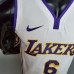 James #6 Lakers white NBA jersey-5286270