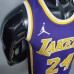 New Lakers Jordan Bryant #24 Theme Purple Round Neck-937593