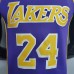 New Lakers Jordan Bryant #24 Theme Purple Round Neck-937593