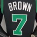BROWN#7 Celtics White Jordan theme black NBA jersey-5514394