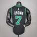 BROWN#7 Celtics White Jordan theme black NBA jersey-5514394