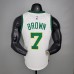 BROWN#7 Celtics White Platinum Limited NBA jersey-676821