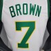 BROWN#7 Celtics White Platinum Limited NBA jersey-676821