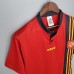 Retro Spain La Liga League 1996 home short sleeve training suit-5299799