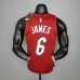 New Miami Heat Jordan JAMES #6 Burgundy NBA Jersey-1892622