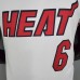 Miami Heat JAMES#6 white NBA Jersey-4248022