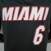 Miami Heat JAMES#6 Black NBA Jersey-9167381